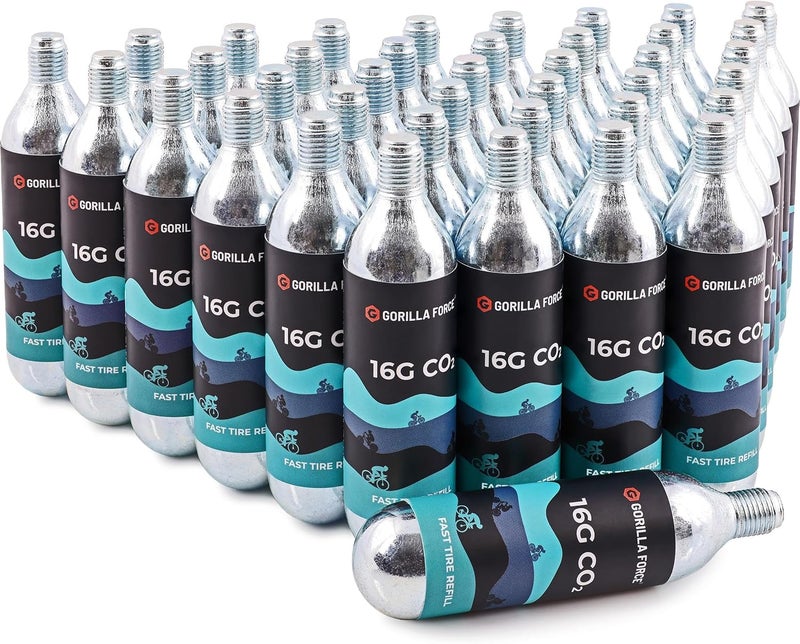 Gorilla Force Threaded CO2 Cartridges, 16g for Bike Tire Inflators - Image 3